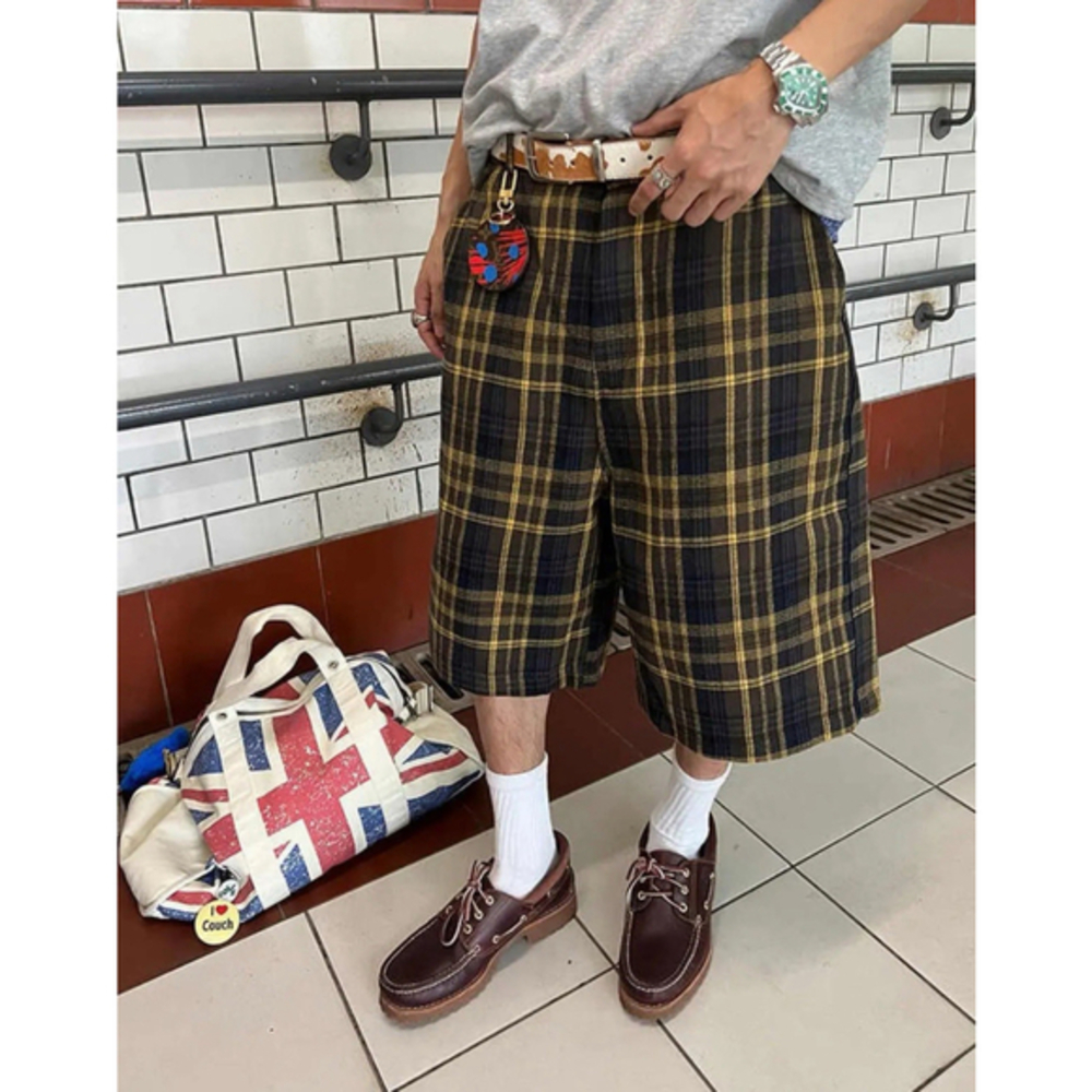 Roller On Roller Bermuda Chic Plaid Preppy Shorts Size s W26x23 PUMPKIN PATCH